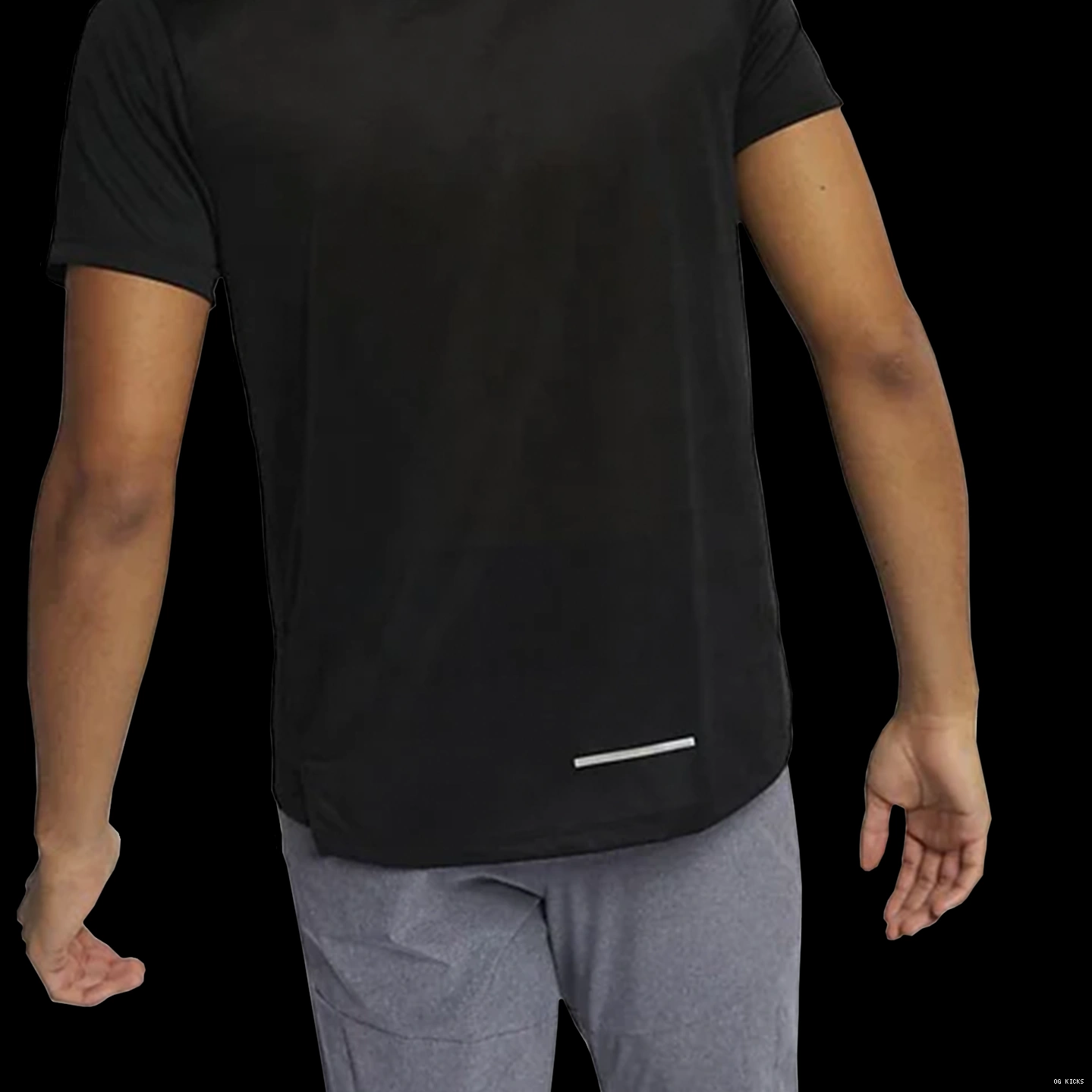 1.0 Black T Shirt Nike Miler Dri-Fit 0820